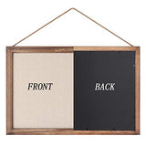 Emfogo 16x11 Wood Bulletin Boards with Linen Wall Bulletin Board