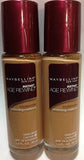 (Pack of 2) Maybelline Instant Age Rewind Foundation Honey Beige (Medium-4) Maroon Color Cap.