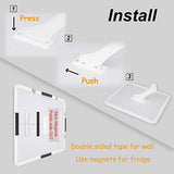 Peachlulu Magnetic Dry Erase Board 8.5 x 11 Inches with Stand on Desk, on Fridge