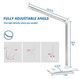 LED Desk Lamp, Eye-Caring Table Lamps, Natural Light Protects Eyes, 5 Modes