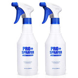 Airbee Plastic Spray Bottle 2 Pack 16 Oz, Professional Heavy Duty Empty Spraying