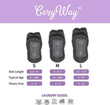 CozyWay Non Slip Toddler Socks Grips Baby Girls Boys 6&12 Pack Anti Skid Ankle Socks