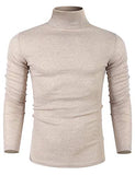 poriff Men Casual Basic Designed Long Sleeve Slim Fit Knitwear Pullover