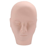 Mannequin Head, Silicone Half Head Mannequin Makeup Practice Head for Tattoo Eyelash Grafting Painting Practice Skin Doll Face Head