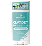 2 Pack ClayDry Deodorant Bold Zion Health (Eucalyptus Mint)