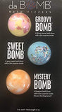 da BOMB Bath Fizzers 3 Pack Groovy Bomb, Sweet Bomb and Mystery Bomb with Surprise Inside 7 oz. each