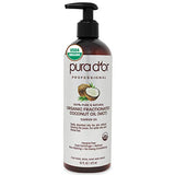 PURA D’OR Organic Fractionated Coconut Oil (16oz / 473ml) USDA Certified 100% Pure