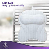 Bath Pillow Luxury Bathtub Pillow, Ergonomic Bath Pillows for Tub Neck and Back