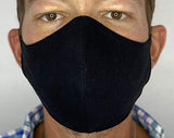 Double Extra large face mask for men with larger faces! Breathes freely, does not fog up