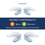 Neomen Professional Dental Guard - 2 Sizes, Pack of 4 - Upgraded Mouth Guard