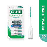 GUM - 6323R Soft-Picks Original Dental Picks, 50 Count