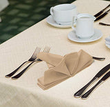 Utopia Kitchen Cloth Napkins, 12 Pack (18 x 18 Inches), Cotton Dinner Napkin (Beige)