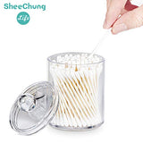 SheeChung Qtip Dispenser Apothecary Jars Bathroom - Qtip Holder Storage Canister