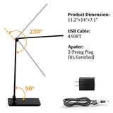 LED Desk Lamp, Touch Control Desk Lamp with 3 Levels Brightness, Dimmable