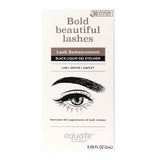 Equate Lash Enhancement Black Liquid Gel Eyeliner with 3D VitaRush Peptide Complex