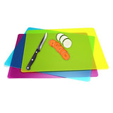 Flexible Plastic Cutting Board Mats set, Colorful Kitchen Cutting Board Set of 3