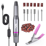 Electric Nail Drill- Professional Portable Manicure Pedicure E-file Kit with Acrylic