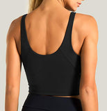 Women’s Longline Sports Bra Wirefree Padded Medium Support Yoga Bras Gym