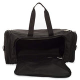 DALIX 21" Blank Sports Duffle Bag Gym Bag Travel Duffel Adjustable Strap in Black