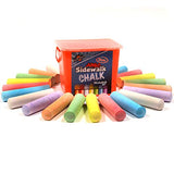 Chalk City Sidewalk Chalk, 20 Count, 7, Jumbo Chalk, Non-Toxic, Washable, Art Set