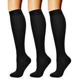 CHARMKING Compression Socks for Women & Men Circulation (3 Pairs) 15-20 mmHg