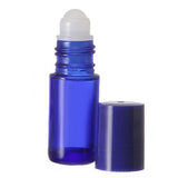 30 ml. Glass Roll on Bottle. Perfect for Essential Oils Aromatherapy, Perfume and Cologne. Plastic Roller. Pipettes Included … (12 Bottles, Blue)