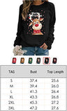 Christmas Pullover Sweatshirts for Womens Long Sleeve Plaid Patchwork Sweater