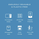 Stasher 100% Silicone Food Grade Reusable Storage Bag, Aqua (1/2 Gallon) |