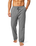 Pudolla Men's Cotton Yoga Sweatpants Athletic Lounge Pants Open Bottom Casual