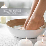 SaltWorks Ultra Epsom Bath Salt Bag, Translucent to White Crystals Lavender 32 Ounce