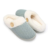 Chantomoo Women's Fuzzy House Slippers Comfy Memory Foam Plush Bedroom