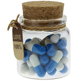 INFMETRY Capsule Letters Message in a Bottle (Dark Blue 25pcs)