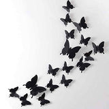 24pcs 3D Butterfly Removable Mural Stickers Wall Stickers Decal for Home and Room Decor