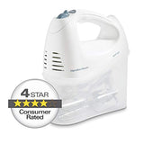 Hamilton Beach 6-Speed Electric Hand Mixer, Beaters and Whisk, with Snap-On Storage