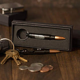 Bullet Bottle Opener Keychain for Men - Cool Laser Engraved American Flag 556