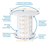 TubShroom The Revolutionary Tub Drain Protector Hair Catcher/Strainer/Snare, White