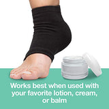 ZenToes Moisturizing Heel Socks 2 Pairs Gel Lined Toeless Spa Socks to Heal and Treat