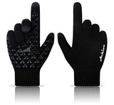 Achiou Winter Knit Gloves Touchscreen Warm Thermal Soft Lining Elastic Cuff Texting