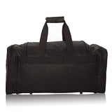 DALIX 21" Blank Sports Duffle Bag Gym Bag Travel Duffel Adjustable Strap in Black