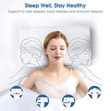 HOKEKI Contour Memory Foam Pillow Neck Pain Support, Neck Pillows
