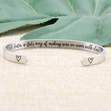 Joycuff Sister Gifts Best Friends Jewerly Inspirational Cuff Bangle Bracelets for Women