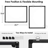 Magnetic Whiteboard 24 x 18 inches Dry Erase Board Wall Mounted