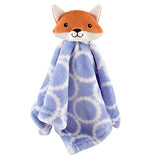 Hudson Baby Unisex Baby Security Blanket, Blue Fox, One Size