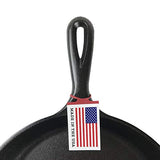 Lodge Pre-Seasoned Cast Iron Grill Pan With Assist Handle, 10.5 inch, Black