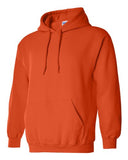 Gildan Men's Heavy Blend Fleece Hooded Sweatshirt G18500 (Small, Orange)