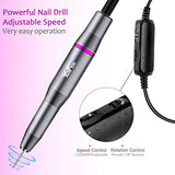 Electric Nail Drill- Professional Portable Manicure Pedicure E-file Kit with Acrylic