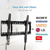 Tilt TV Wall Mount Bracket Low Profile for Most 37-70 Inch LED LCD OLED Plasma Flat