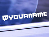 Custom Twitch Name Vinyl Decal - Personalized Gamer Username Sticker