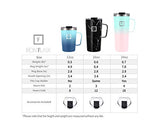 IRON °FLASK Grip Coffee Mug - 12 Oz, Leak Proof, Vacuum Insulated Stainless Steel