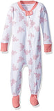 Burt's Bees Baby, Baby Girls,Sleeper Pajamas, Zip Front Non-Slip Footed Sleeper PJs